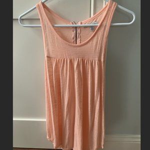 American Eagle Peach Tank Top with Zipper Back